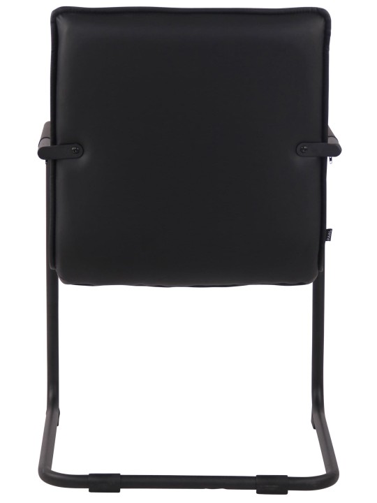 2db látogatószék Gandia műbőr készlet, fekete