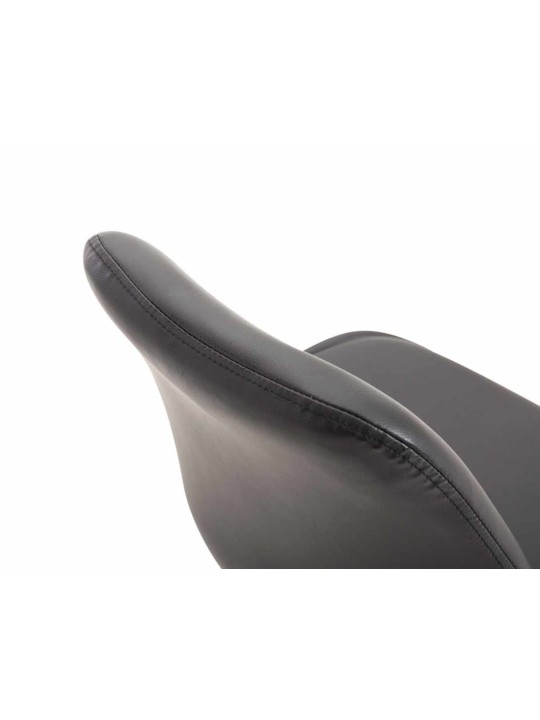 4db Maverick C műbőr étkezőszék szett, fekete