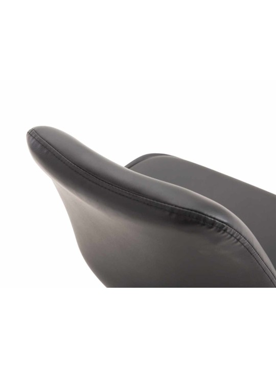 4db Maverick B műbőr étkezőszék szett, fekete