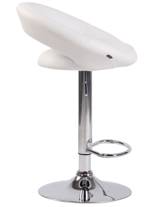 2 db bárszék szett Olinda műbőr króm, fehér