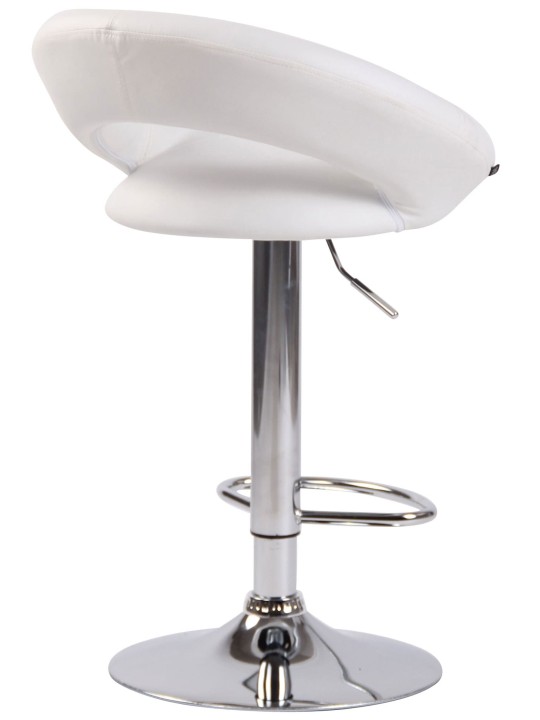 2 db bárszék szett Olinda műbőr króm, fehér