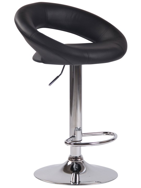 2 db bárszék szett Olinda műbőr króm, fekete