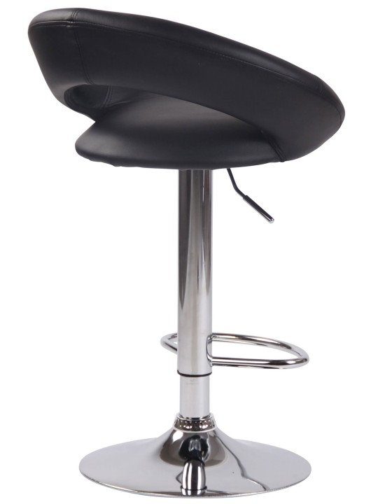 2 db bárszék szett Olinda műbőr króm, fekete