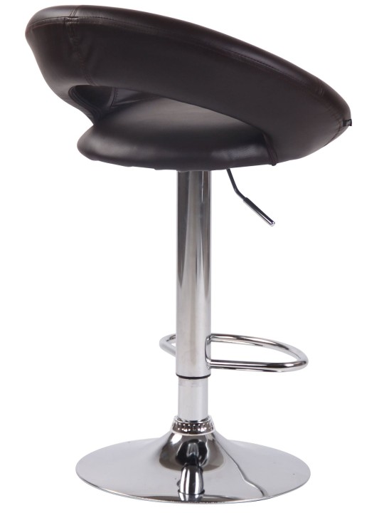2 db bárszék szett Olinda műbőr króm, barna