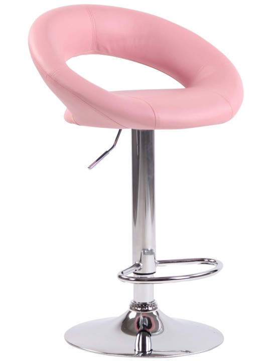 2 db bárszék szett Olinda műbőr króm, rózsaszín