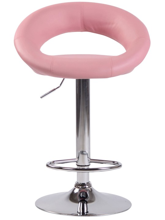 2 db bárszék szett Olinda műbőr króm, rózsaszín