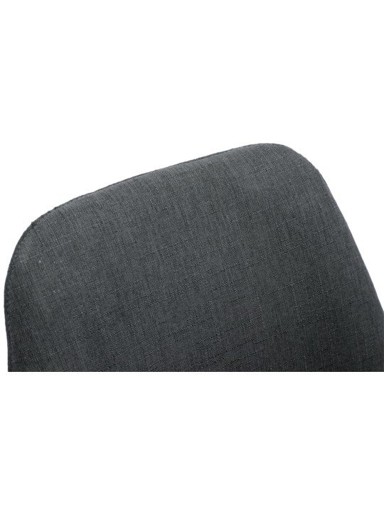 4 székből álló szett Toulouse szövet Natura kerek, sötétszürke