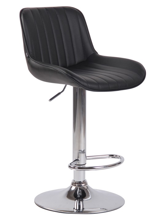 2 db-os bárszék Lentini króm műbőr szett, fekete 2 db-os bárszék Lentini króm műbőr szett, fekete