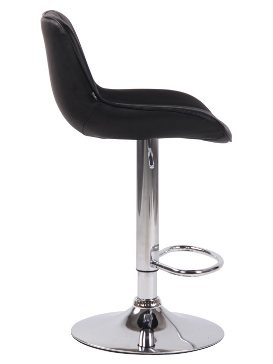 2 db-os bárszék Lentini króm műbőr szett, fekete 2 db-os bárszék Lentini króm műbőr szett, fekete