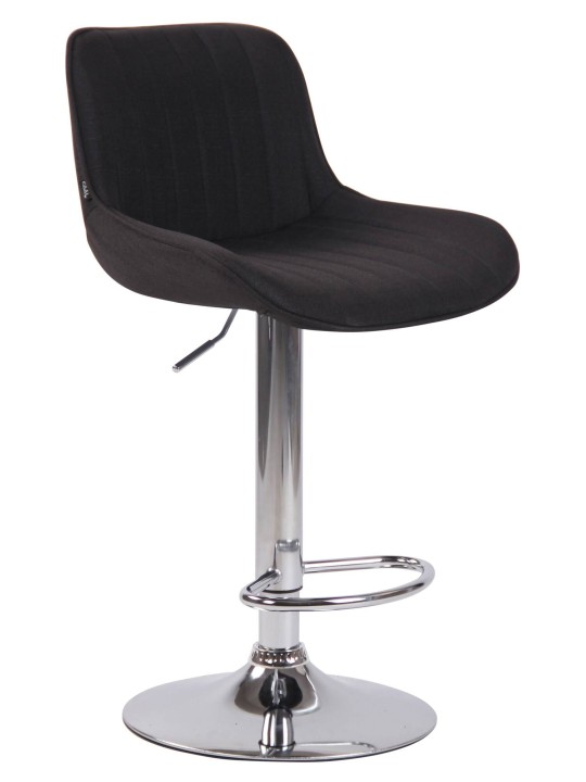 2 db bárszék szett Lentini szövet króm, fekete