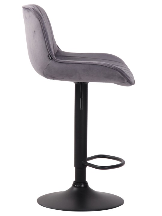 Lentini bársony bárszék szett 2 db, sötétszürke Lentini bársony bárszék szett 2 db, sötétszürke