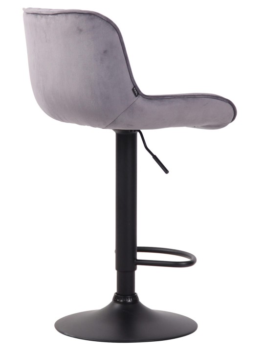 Lentini bársony bárszék szett 2 db, sötétszürke Lentini bársony bárszék szett 2 db, sötétszürke