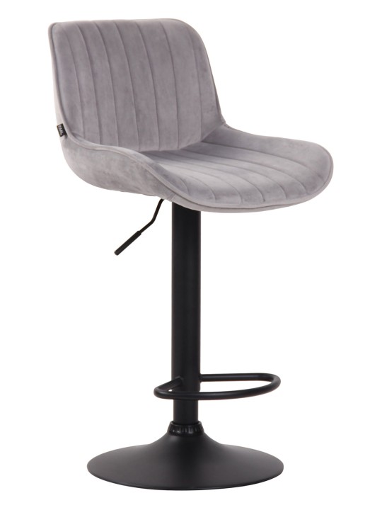 Lentini bársony bárszék szett 2 db, szürke Lentini bársony bárszék szett 2 db, szürke