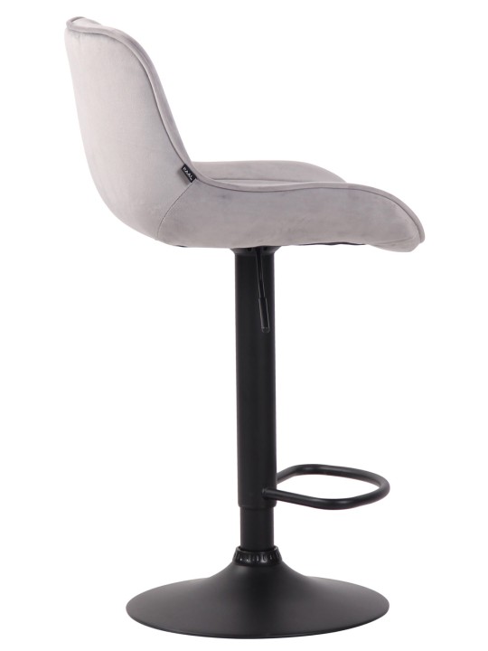 Lentini bársony bárszék szett 2 db, szürke Lentini bársony bárszék szett 2 db, szürke