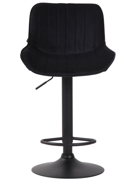 Lentini bársony bárszék szett 2 db, fekete