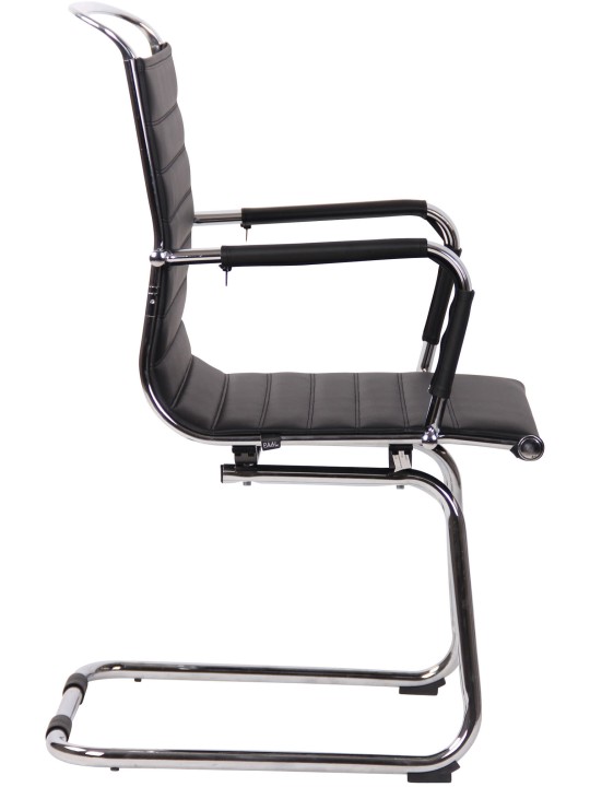 2db látogatói szék szett Balve műbőr, fekete