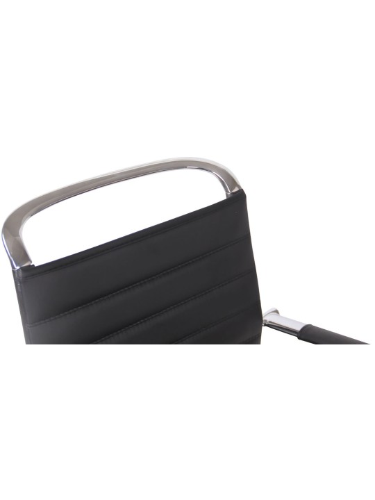 2db látogatói szék szett Balve műbőr, fekete