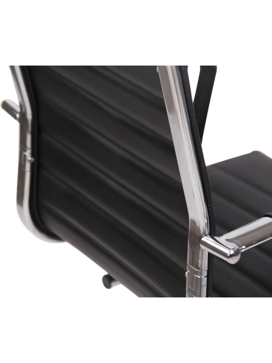 2db látogatói szék szett Balve műbőr, fekete