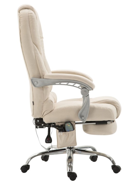 Pacific szövet irodai szék masszázs funkcióval, krém