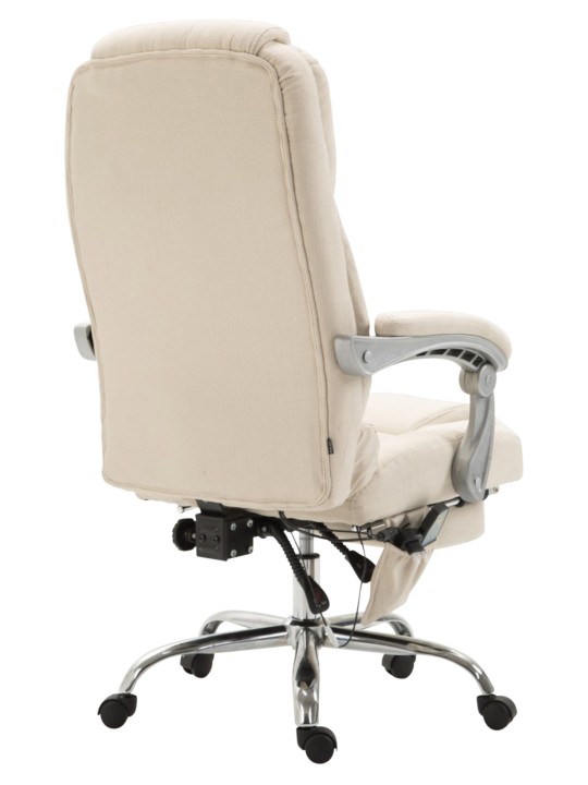 Pacific szövet irodai szék masszázs funkcióval, krém