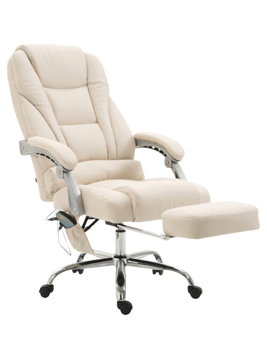Pacific szövet irodai szék masszázs funkcióval, krém