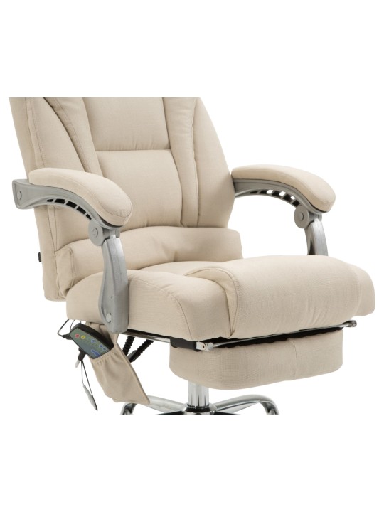 Pacific szövet irodai szék masszázs funkcióval, krém