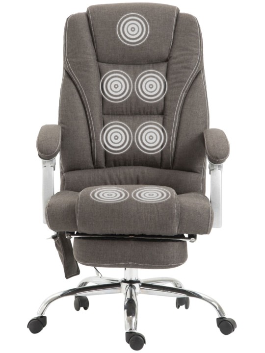 Pacific szövet irodai szék masszázs funkcióval, sötétszürke