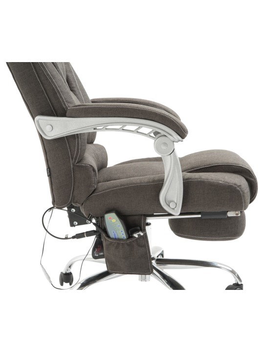Pacific szövet irodai szék masszázs funkcióval, sötétszürke