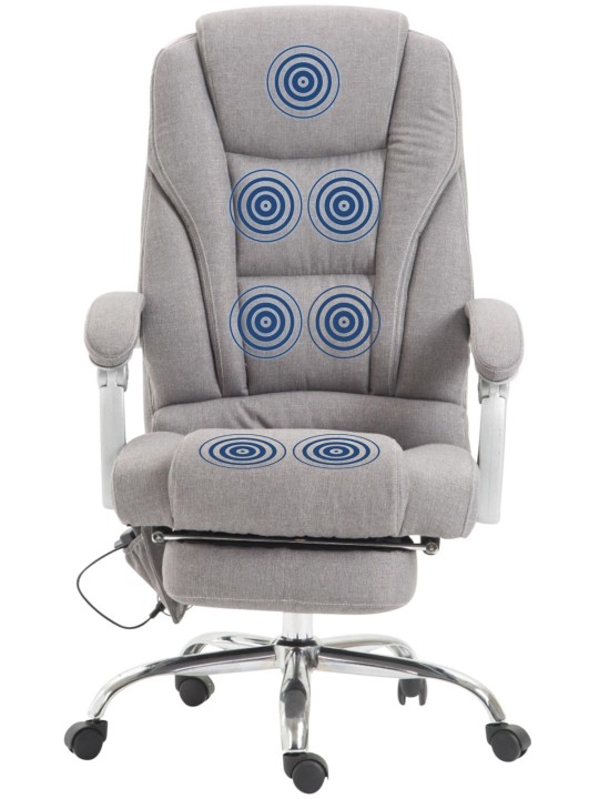 Pacific szövet irodai szék masszázs funkcióval, szürke