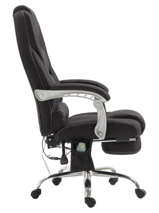 Pacific szövet irodai szék masszázs funkcióval, fekete