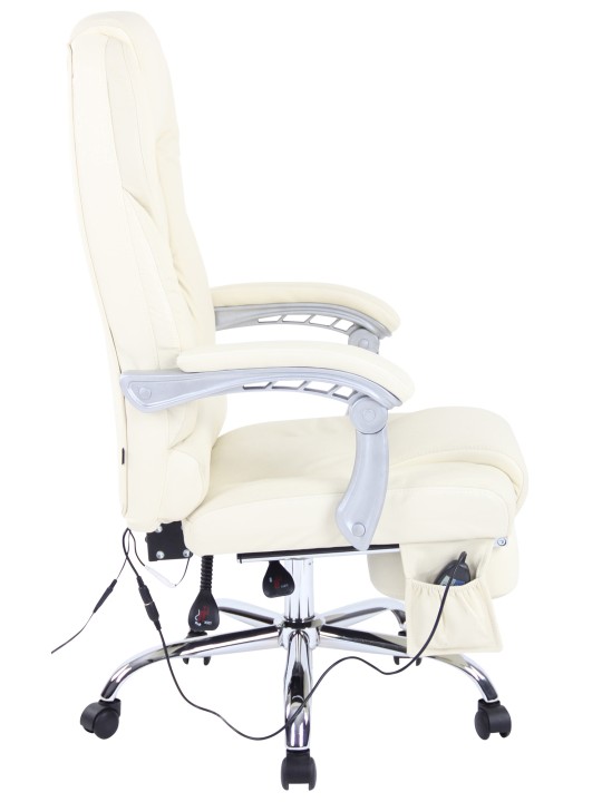 Pacific valódi bőr irodai szék masszázs funkcióval, krém