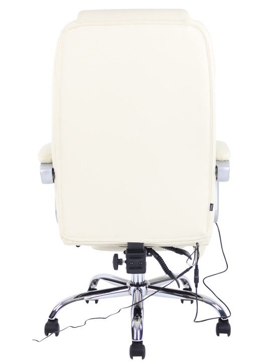 Pacific valódi bőr irodai szék masszázs funkcióval, krém