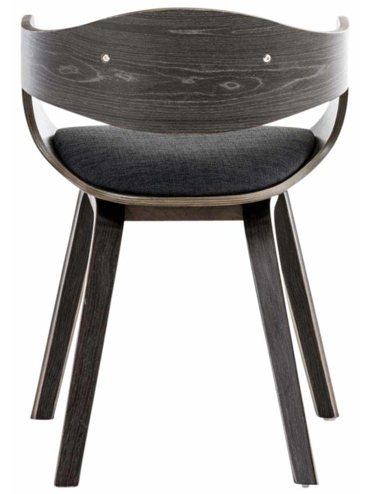 2 székből álló Kingston szövet készlet, szürke/sötétszürke