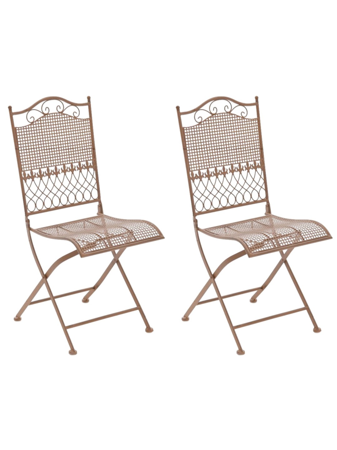 2 db-os kerti szék készlet Kiran, antik barna