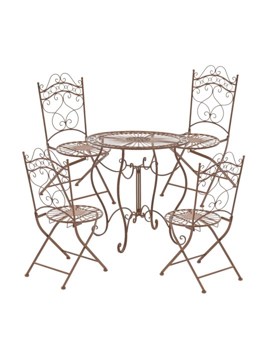 2 db-os kerti szék készlet Kiran, antik barna