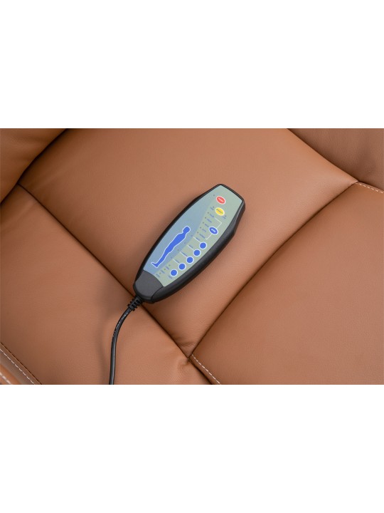 Pacific irodai szék masszázs funkcióval, világosbarna