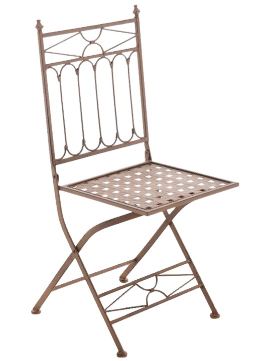 2 összecsukható szék készlet Asina, antik barna