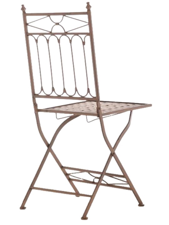 2 összecsukható szék készlet Asina, antik barna