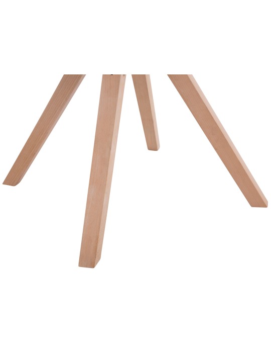 4 db-os látogatói szék szett Toulouse szövet Square Natura, barna