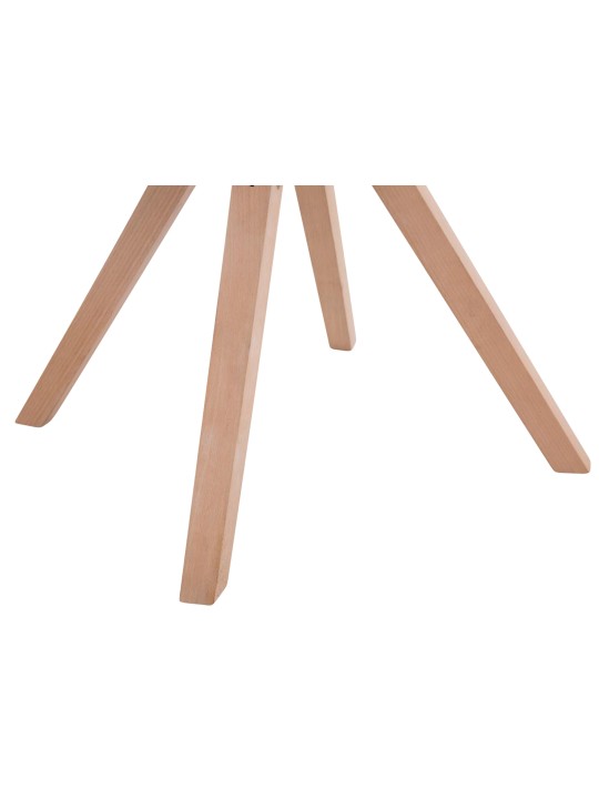 4 db-os látogatói szék szett Toulouse szövet Square Natura, krém