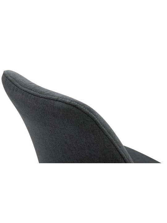 4 db-os látogatói szék szett Toulouse szövet Square Natura, sötétszürke