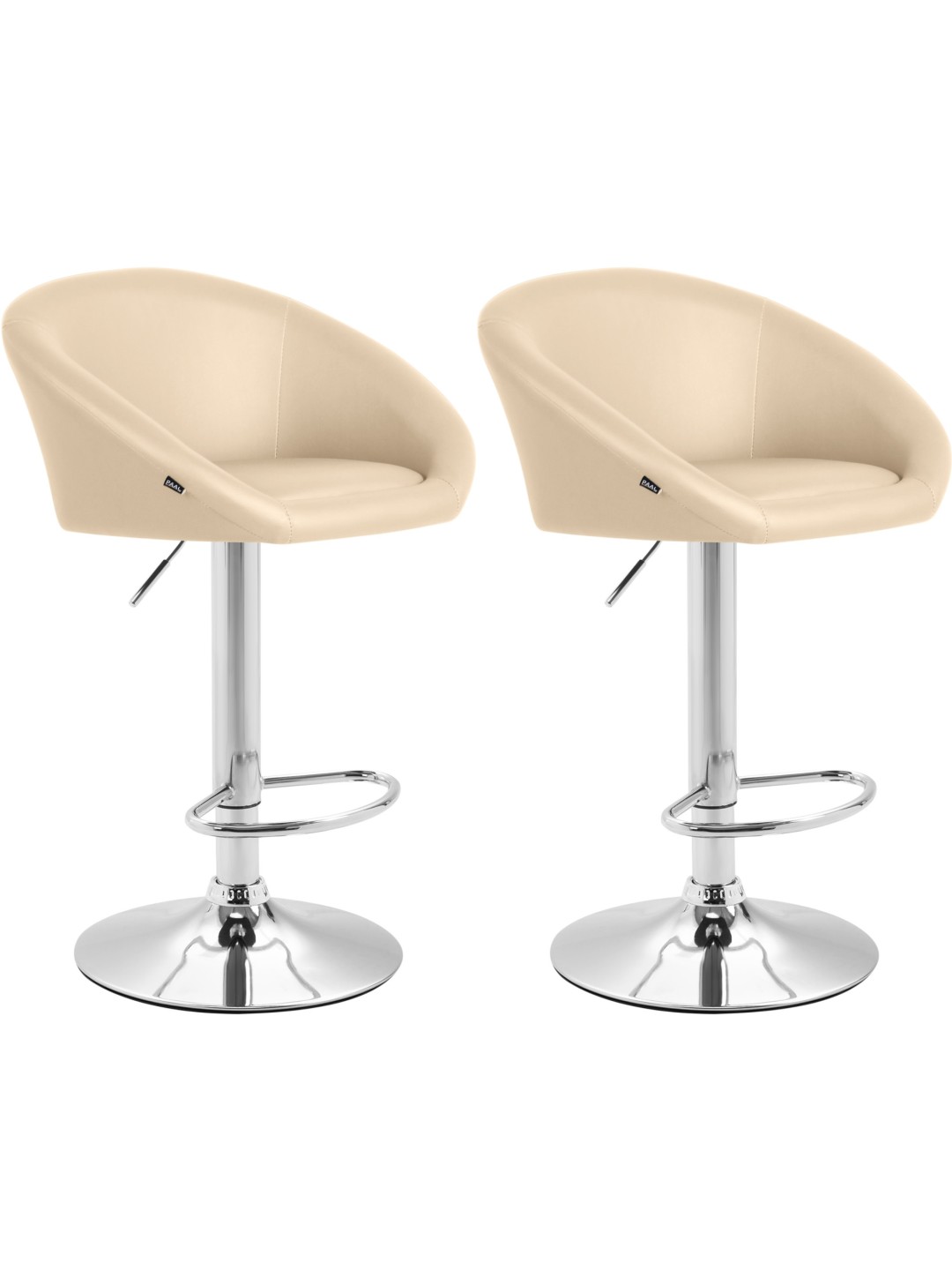 2 db bárszék szett Miami V2 műbőr C, krém
