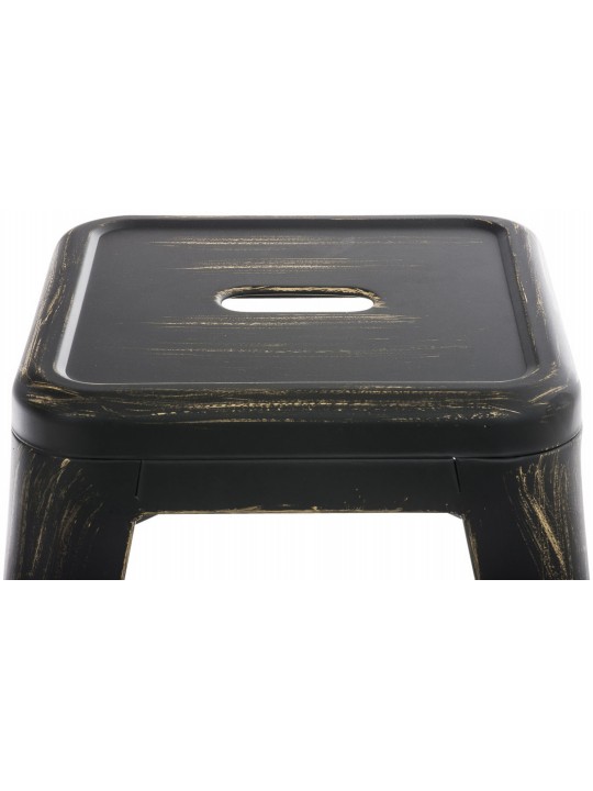 4 db Armin széklet készlet, fekete-arany 4 db Armin széklet készlet, fekete-arany