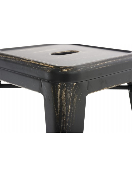 4 db Armin széklet készlet, fekete-arany 4 db Armin széklet készlet, fekete-arany