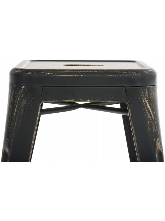 4 db Armin széklet készlet, fekete-arany 4 db Armin széklet készlet, fekete-arany