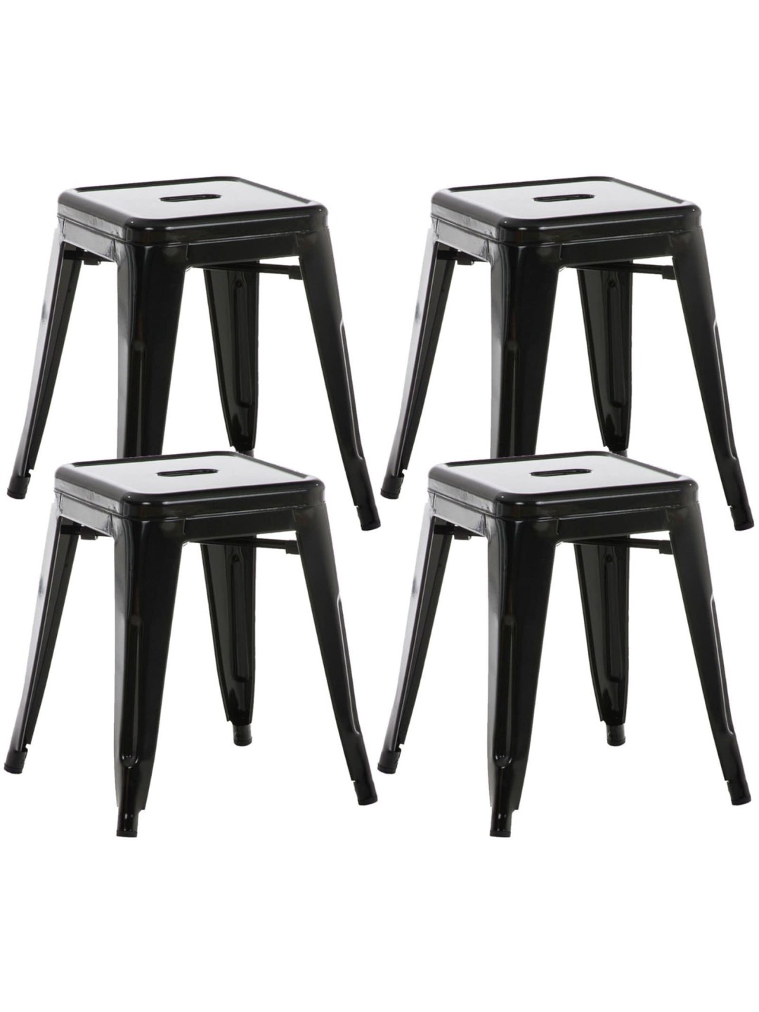 4 db Armin széklet készlet, fekete