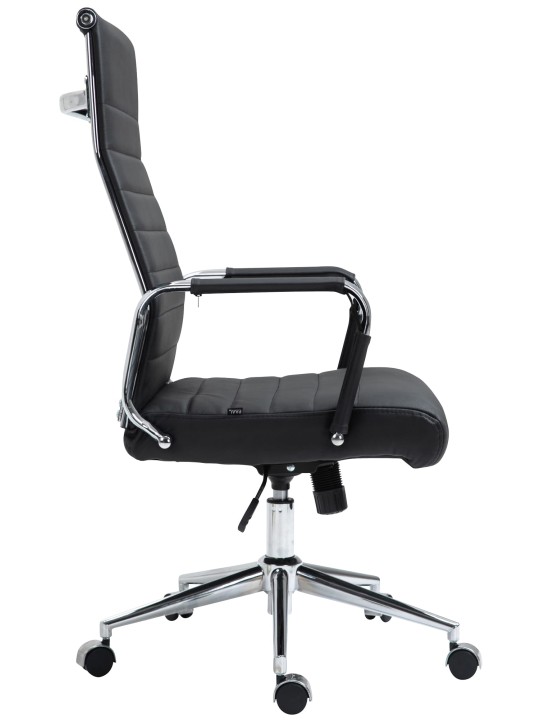 Columbus valódi bőr irodai szék, fekete