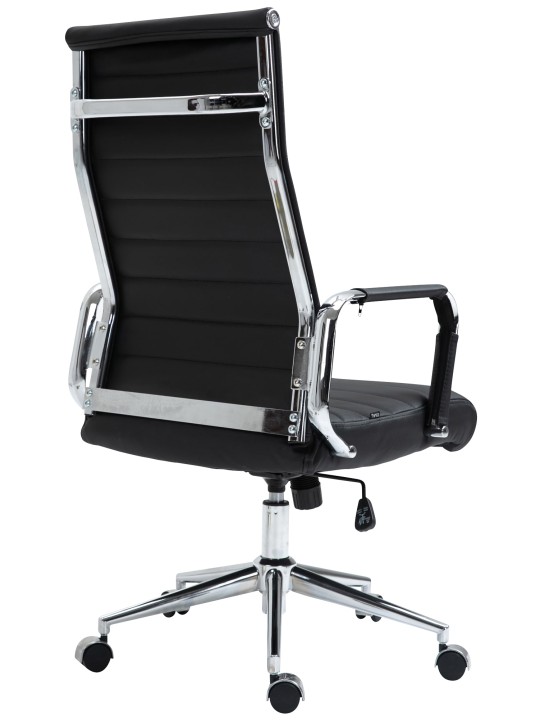 Columbus valódi bőr irodai szék, fekete