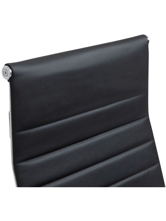 Columbus valódi bőr irodai szék, fekete