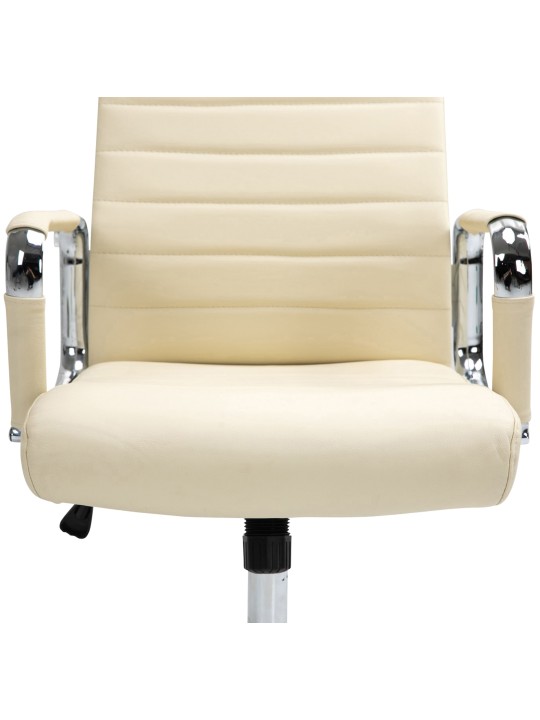 Columbus valódi bőr irodai szék, krém